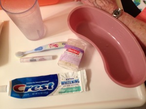 Tools used to brush teeth